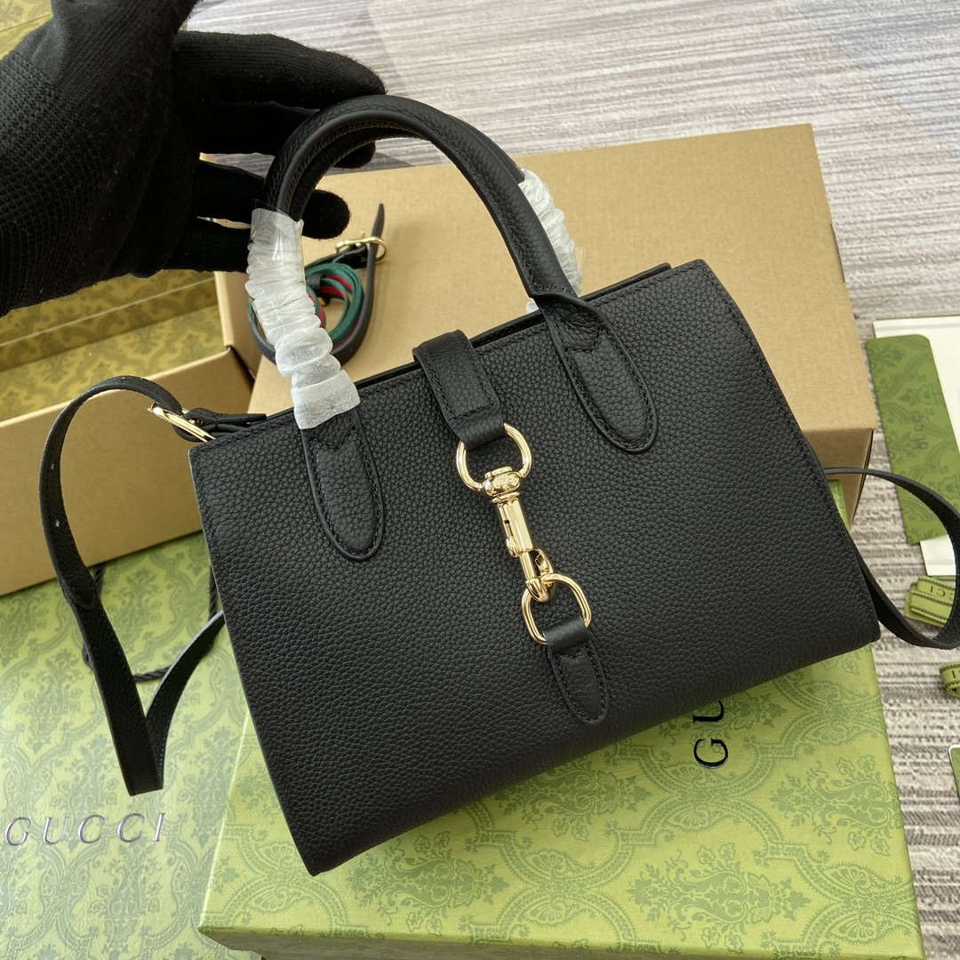 Gucci 795349 Small Tote Bag With Hook Closure Black - Default Title - View 4