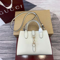 Gucci 795349 Small Tote Bag With Hook Closure Ivory - Default Title - View 1