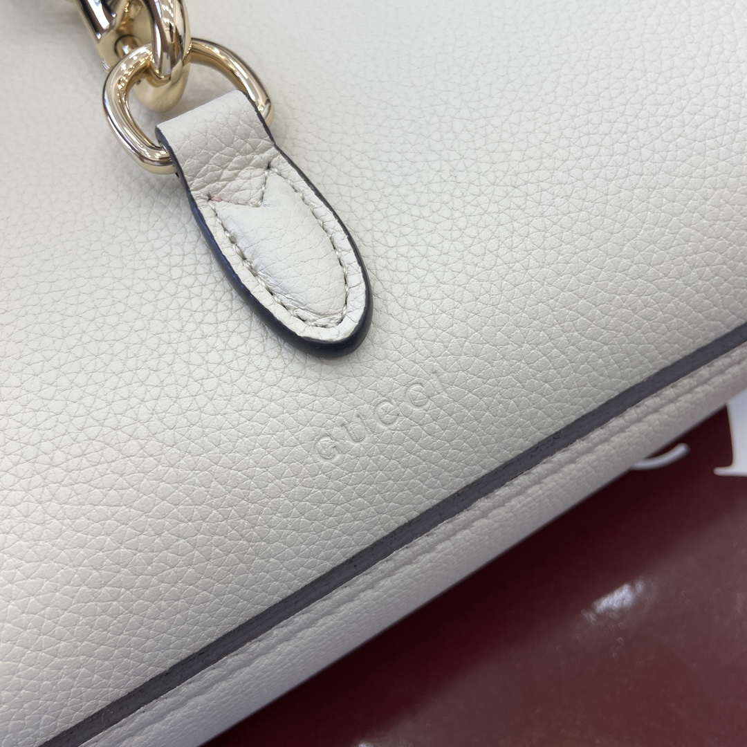 Gucci 795349 Small Tote Bag With Hook Closure Ivory - Default Title - View 10