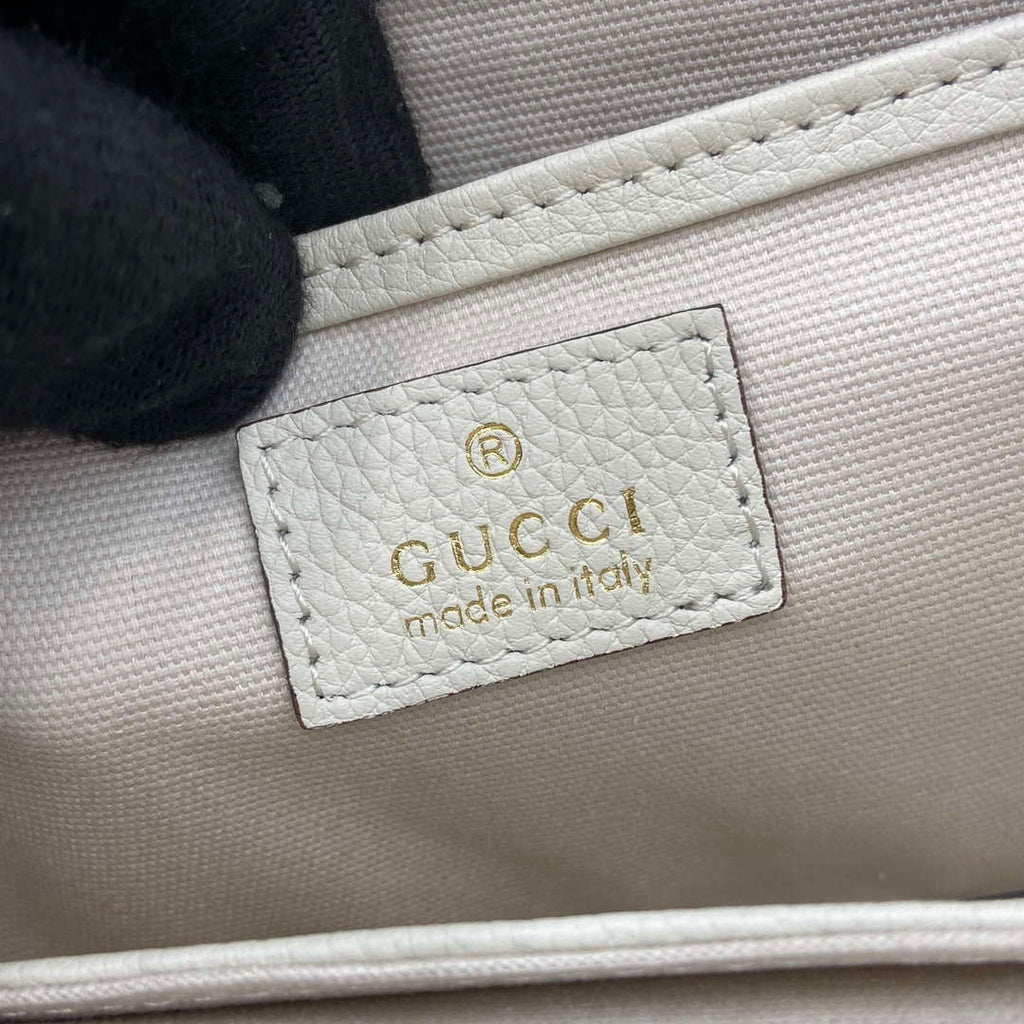 Gucci 795349 Small Tote Bag With Hook Closure Ivory