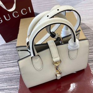 Gucci 795349 Small Tote Bag With Hook Closure Ivory - Default Title - View 5