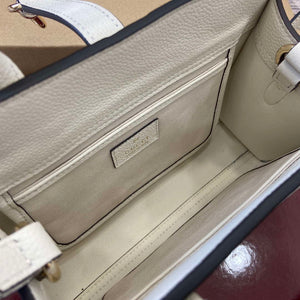 Gucci 795349 Small Tote Bag With Hook Closure Ivory - Default Title - View 9