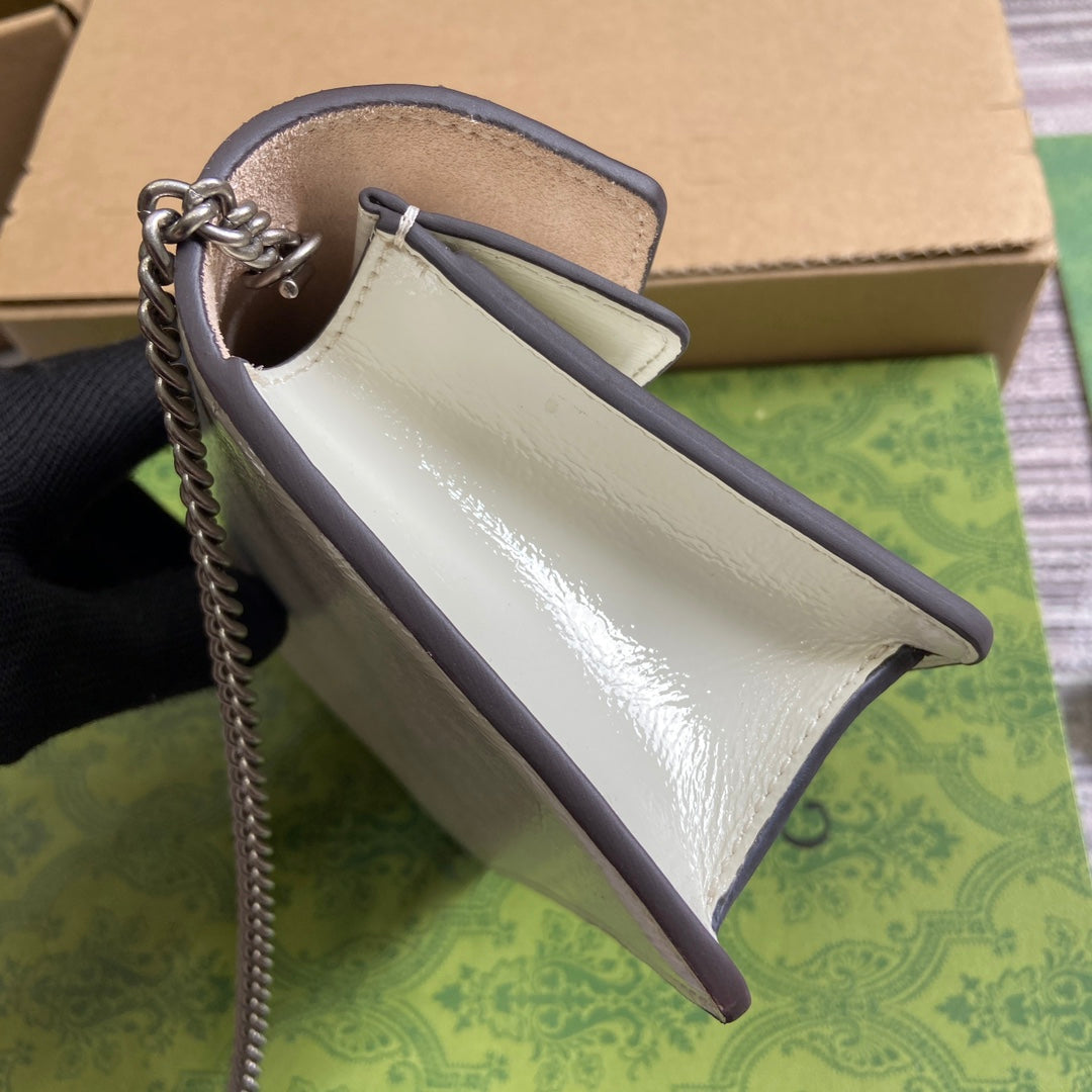 Gucci 795368 Dionysus super mini bag Light Gray