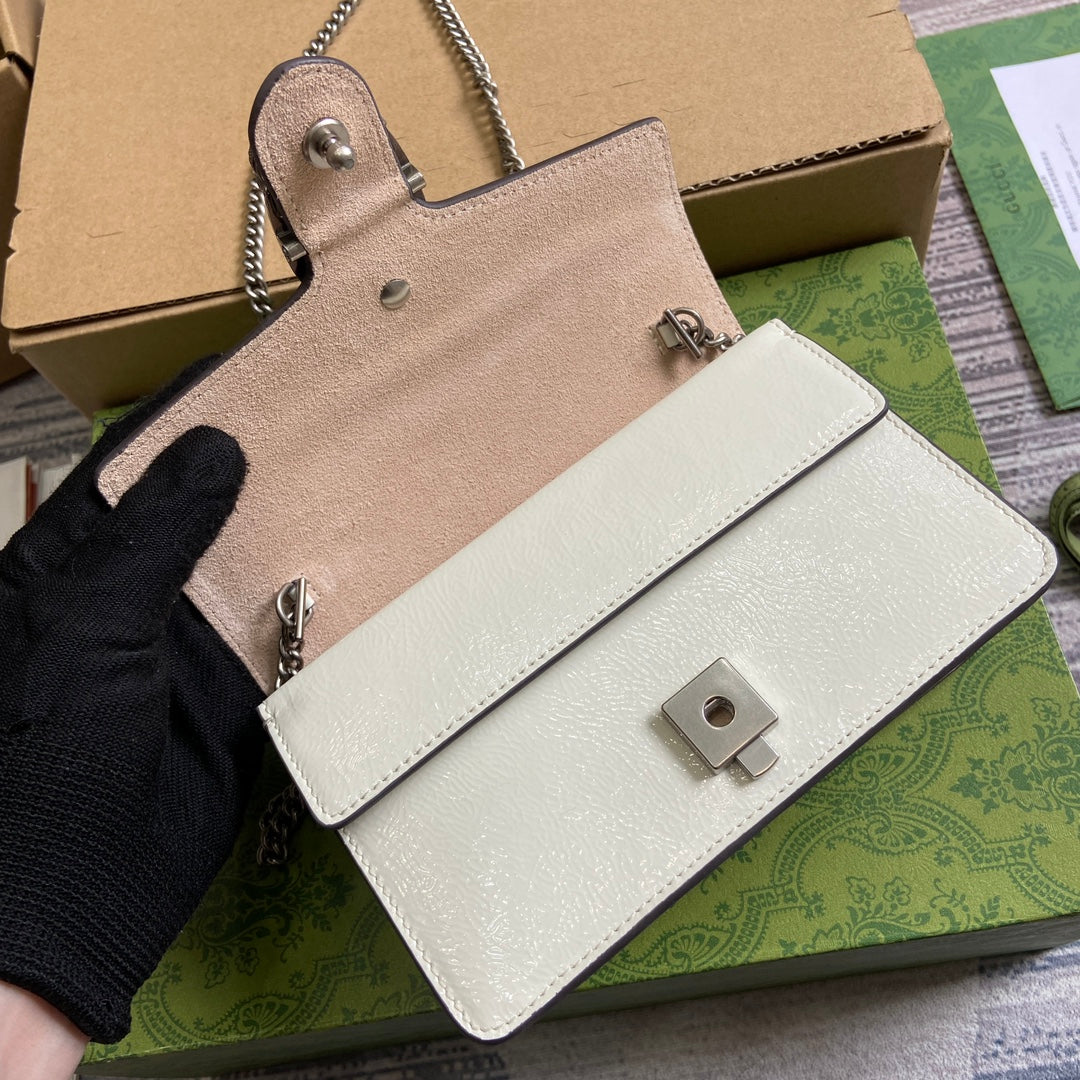 Gucci 795368 Dionysus super mini bag Light Gray