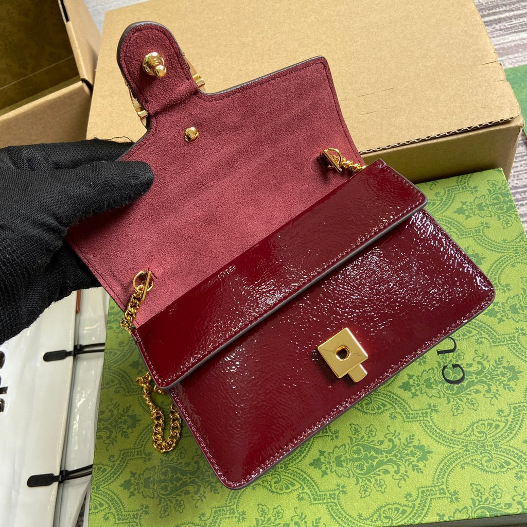 Gucci 7953680AAA86207 Dionysus super mini bag Wine Red
