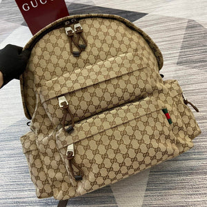 Gucci 800182 Large Backpack With Gucci Bag Brown - Default Title - View 10