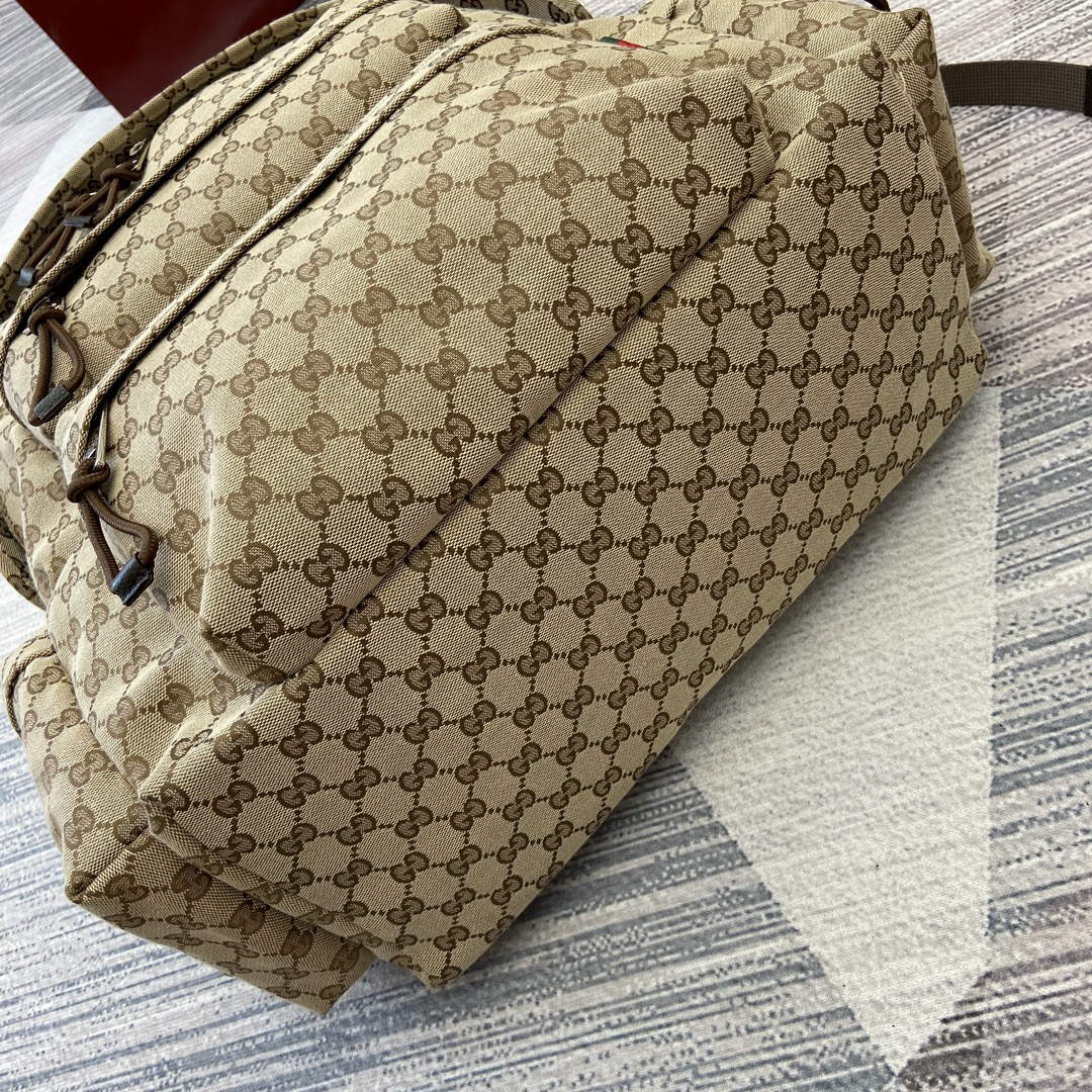 Gucci 800182 Large Backpack With Gucci Bag Brown - Default Title - View 11