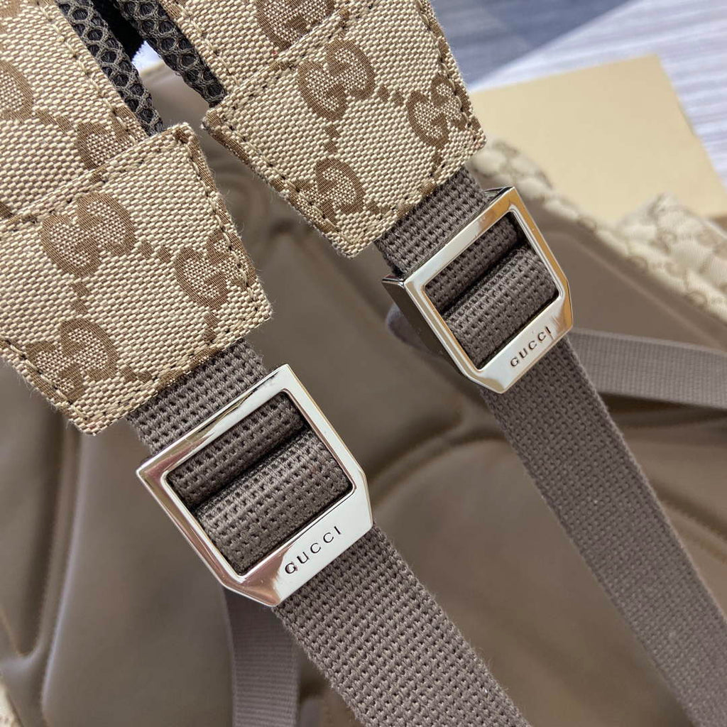Gucci 800182 Large Backpack With Gucci Bag Brown