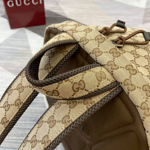 Gucci 800182 Large Backpack With Gucci Bag Brown - Default Title - View 6