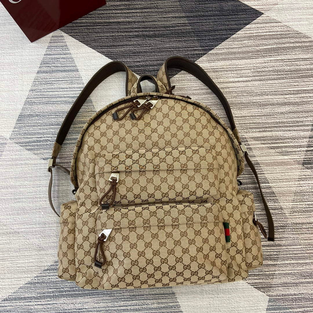 Gucci 800182 Large Backpack With Gucci Bag Brown
