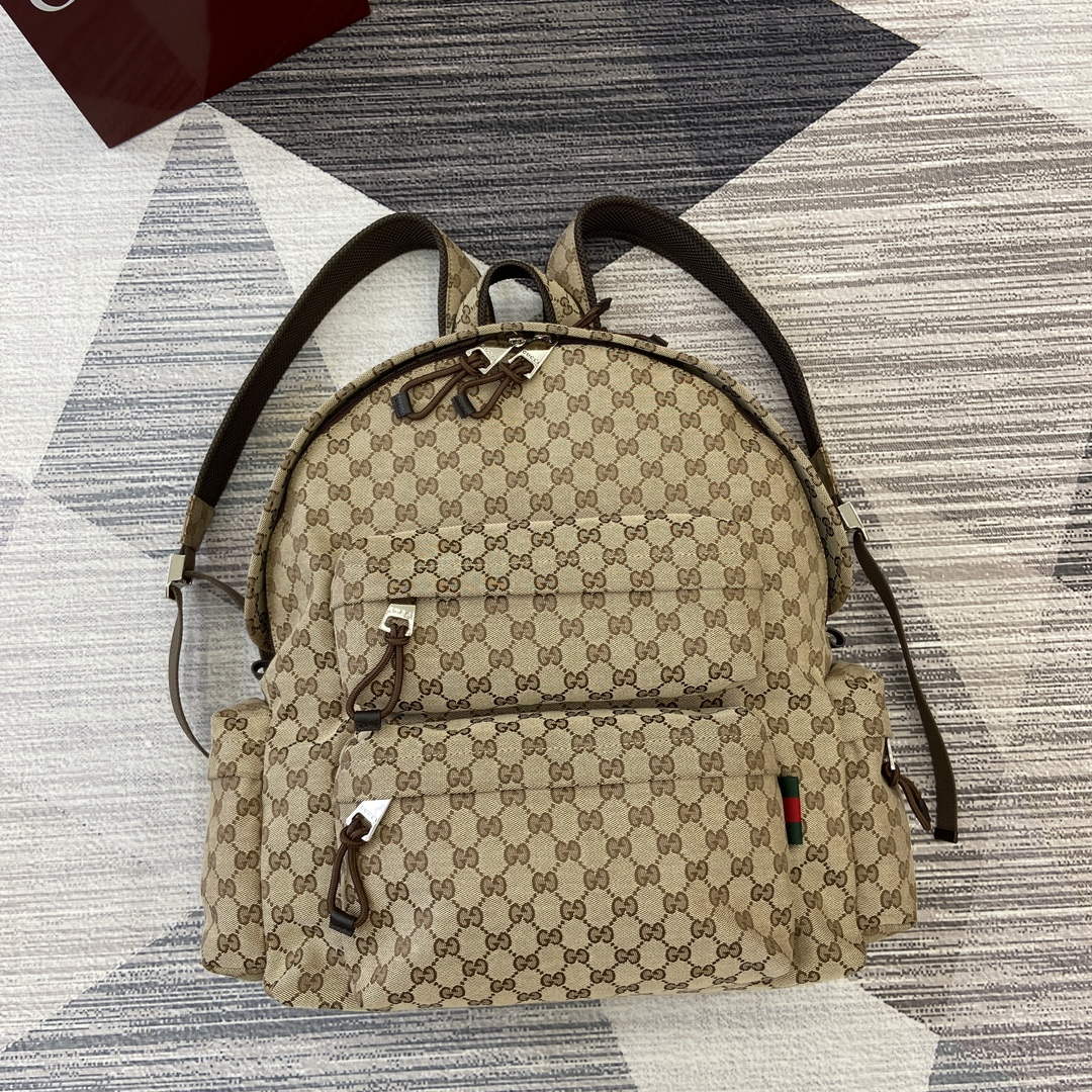 Gucci 800182 Large Backpack With Gucci Bag Brown