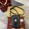 Gucci 800312 Super Mini Crossbody Bag Black