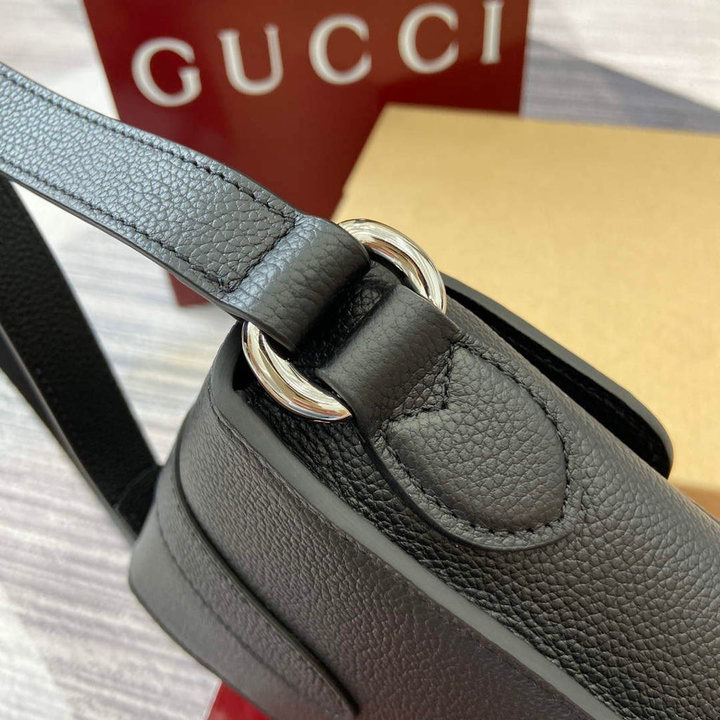 Gucci 800312 Super Mini Crossbody Bag Black