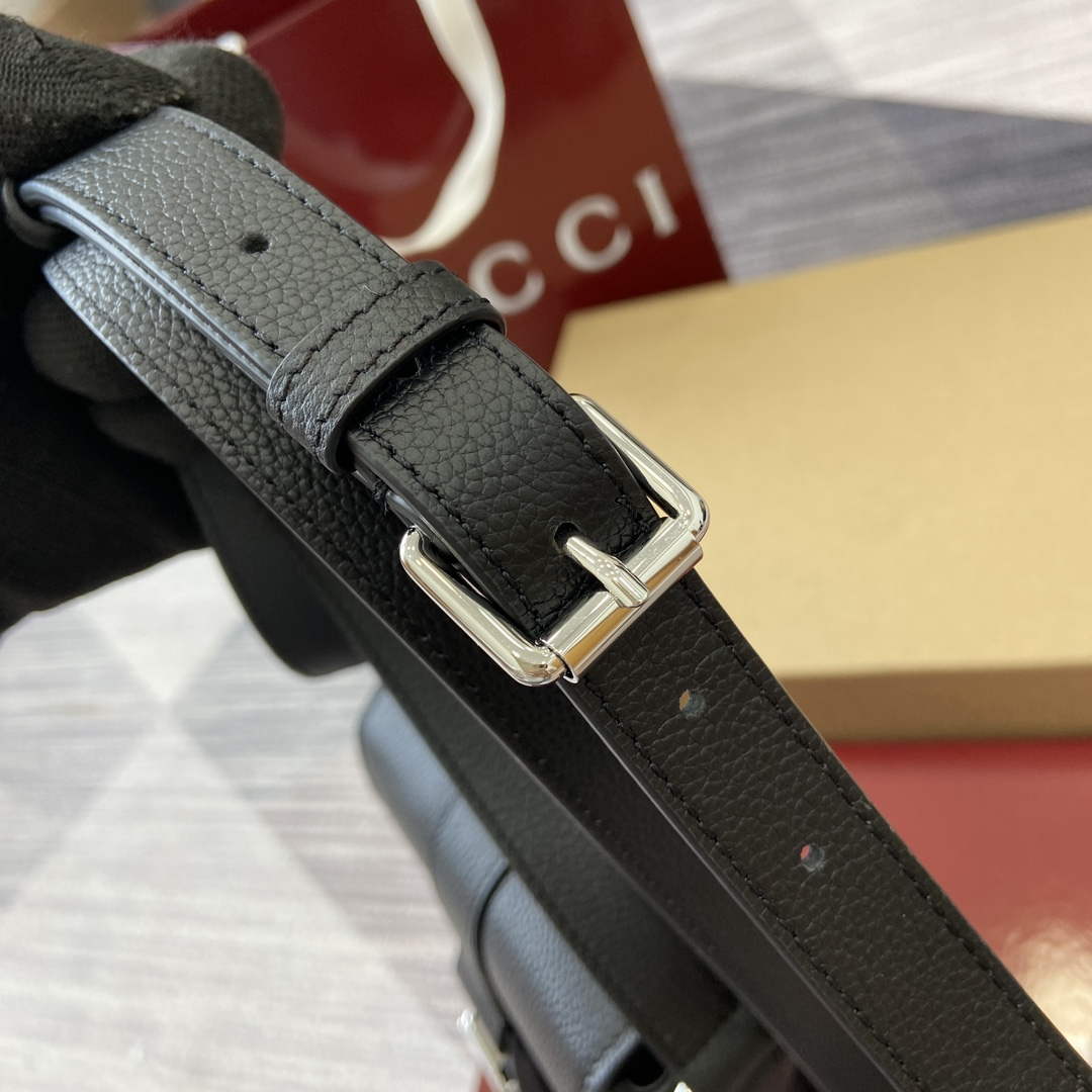 Gucci 800312 Super Mini Crossbody Bag Black - Default Title - View 6