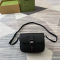 Gucci 800313 Super Mini Shoulder Bag Black - Default Title - View 1