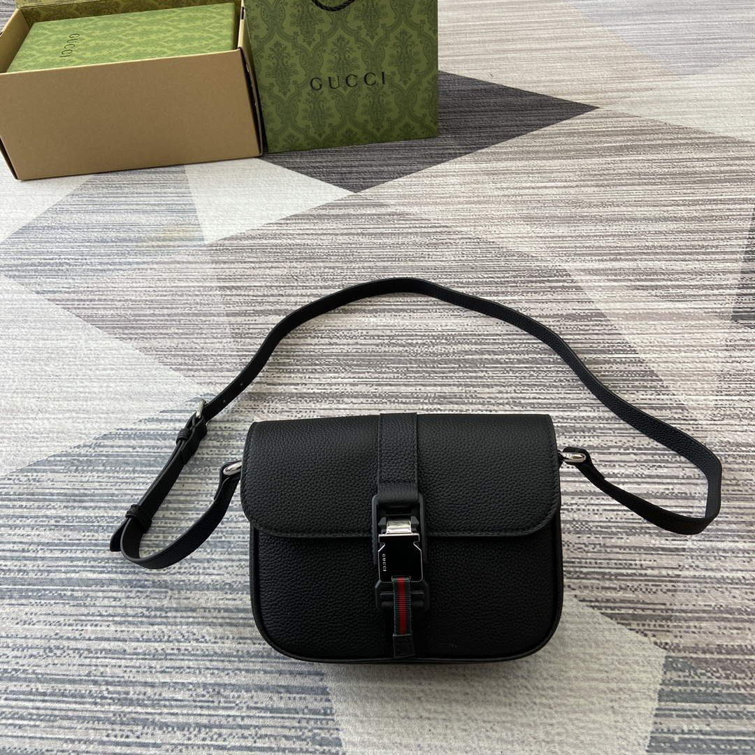 Gucci 800313 Super Mini Shoulder Bag Black - Default Title - View 1