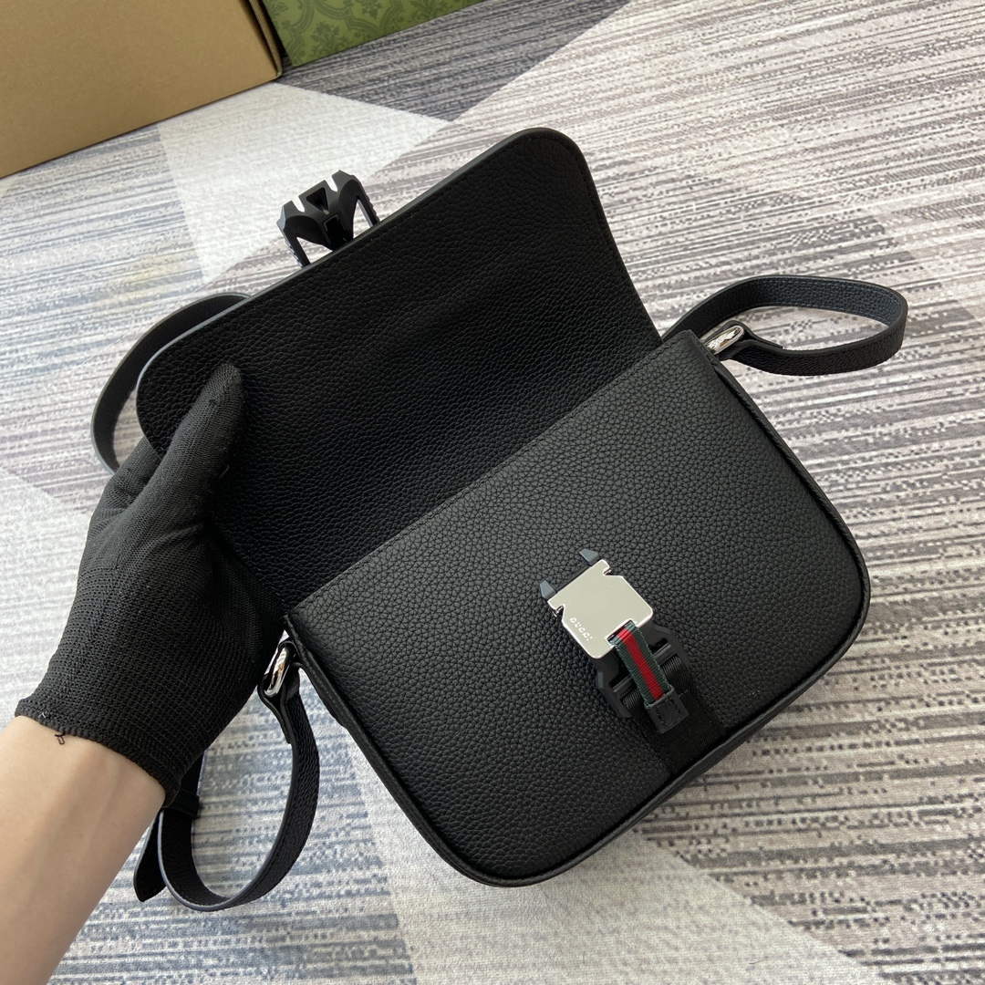 Gucci 800313 Super Mini Shoulder Bag Black - Default Title - View 10
