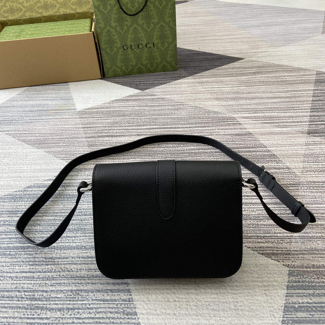 Gucci 800313 Super Mini Shoulder Bag Black