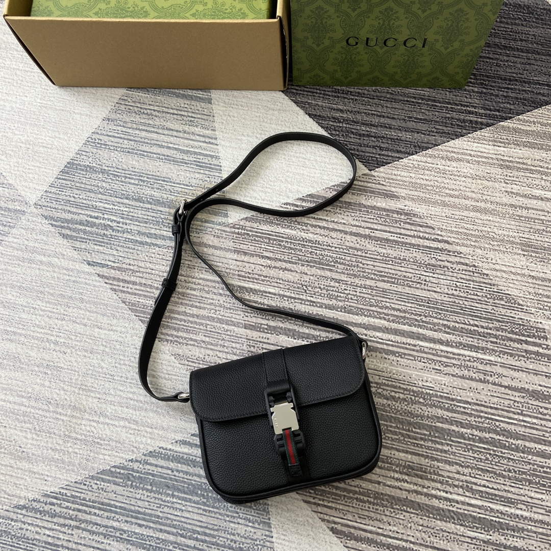Gucci 800313 Super Mini Shoulder Bag Black - Default Title - View 4