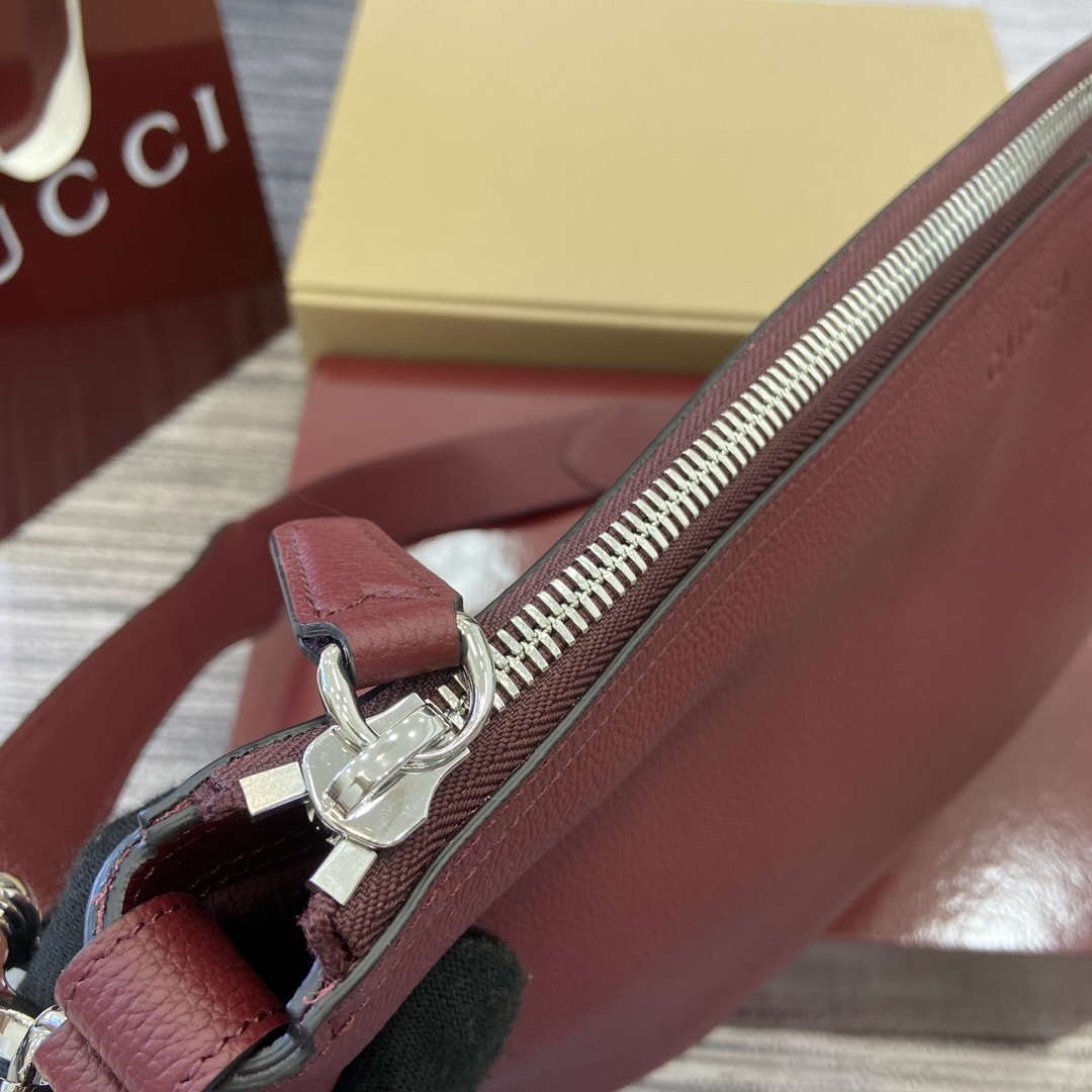 Gucci 801887 Gucci B Small Crossbody Bag Wine red - Default Title - View 7