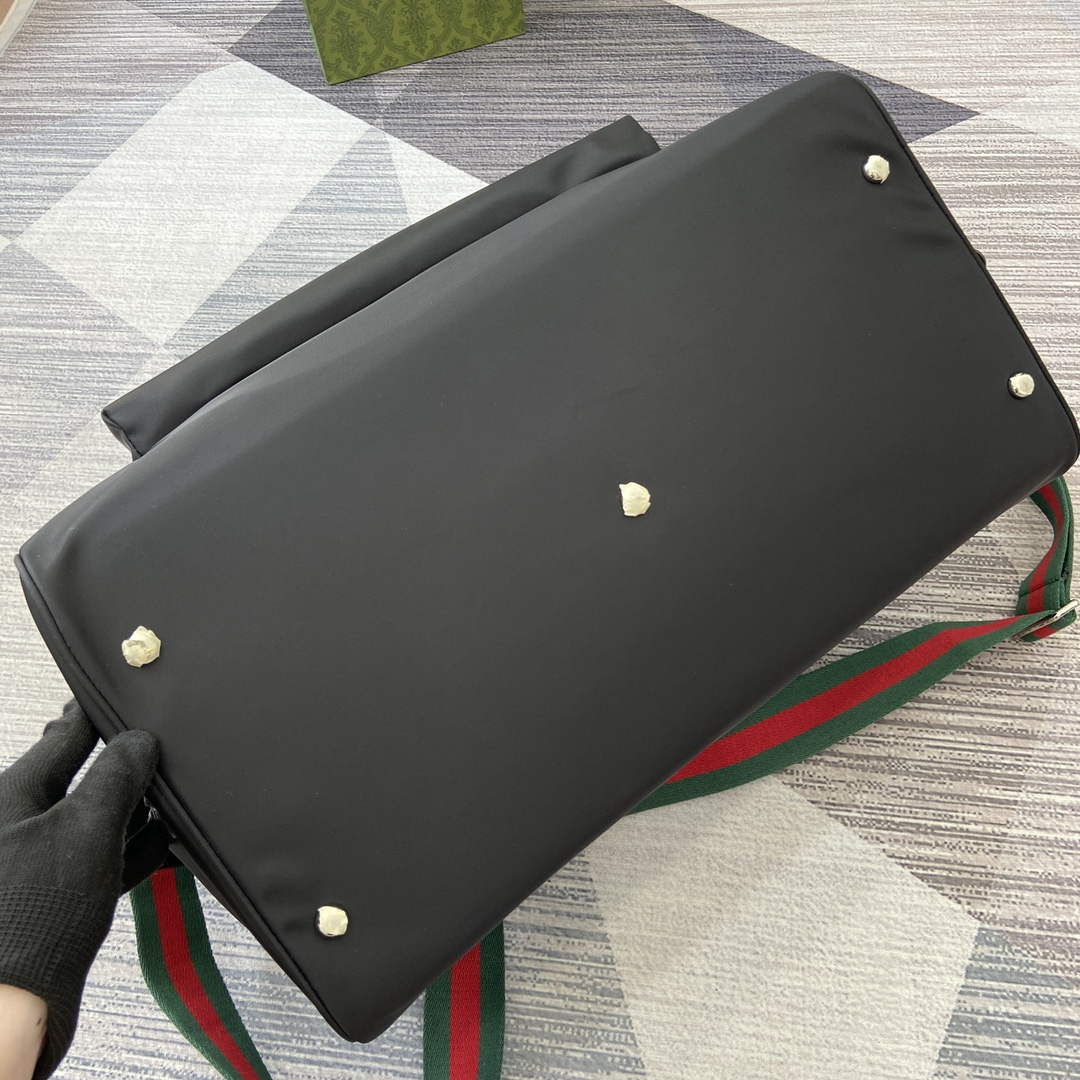 Gucci 802094 Large Duffle Bag Black - Default Title - View 7