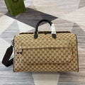 Gucci 802095 Medium GG Duffle Bag Brown - Default Title - View 1