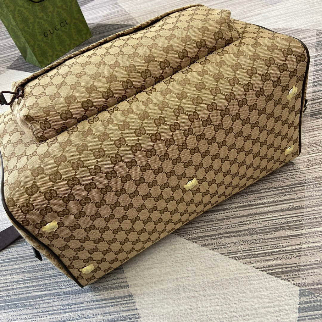 Gucci 802095 Medium GG Duffle Bag Brown