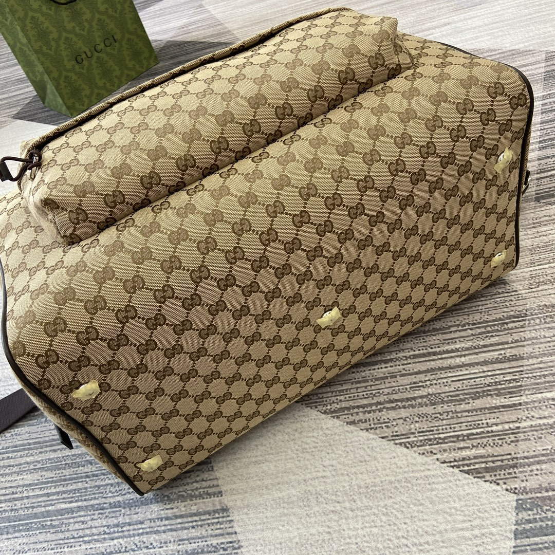 Gucci 802095 Medium GG Duffle Bag Brown