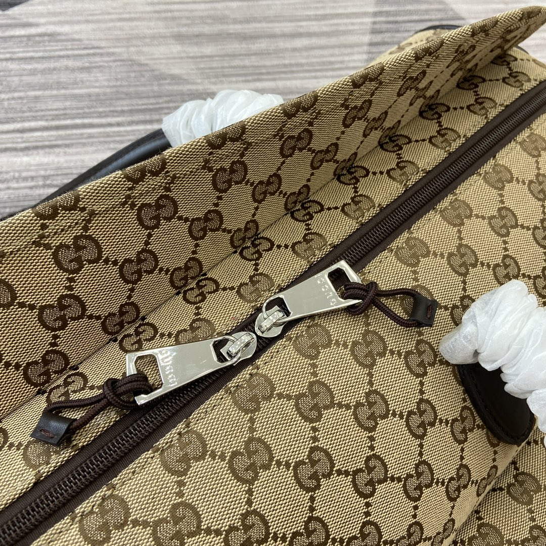 Gucci 802095 Medium GG Duffle Bag Brown - Default Title - View 7