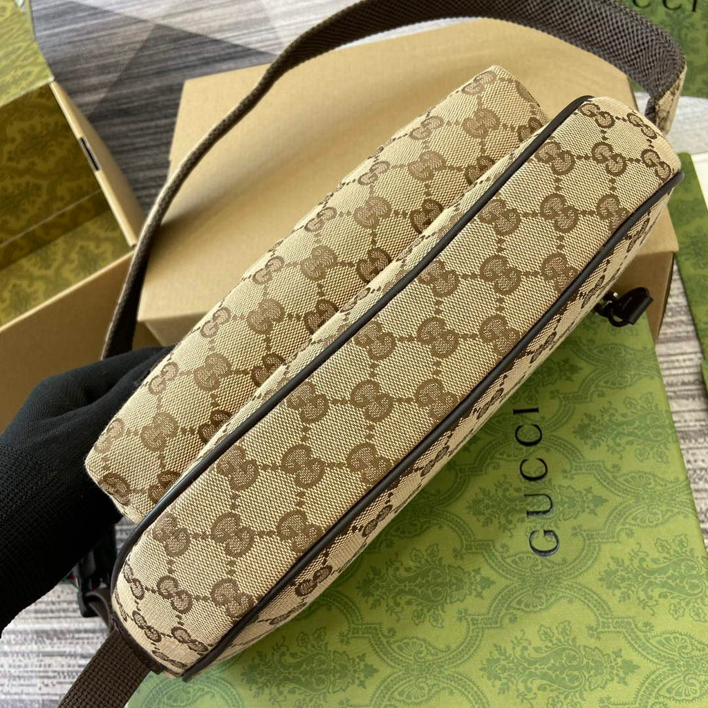 Gucci 802096 Small GG Crossbody Bag Brown