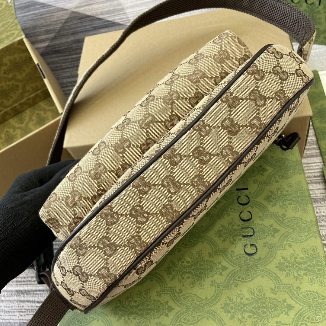 Gucci 802096 Small GG Crossbody Bag Brown - Default Title - View 4