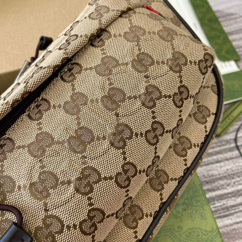 Gucci 802096 Small GG Crossbody Bag Brown