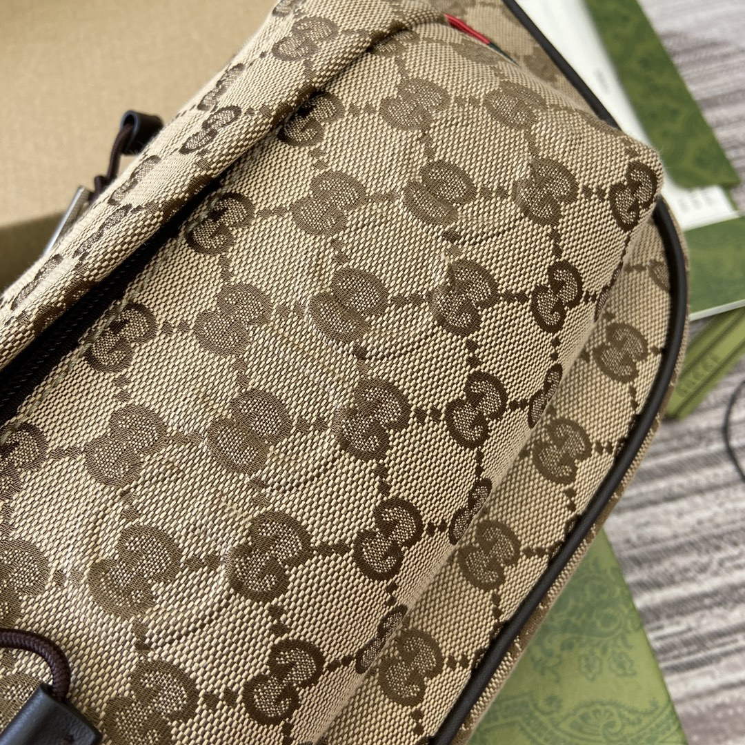 Gucci 802096 Small GG Crossbody Bag Brown - Default Title - View 7