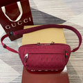Gucci 802096 Small GG Crossbody Bag Red - Default Title - View 1