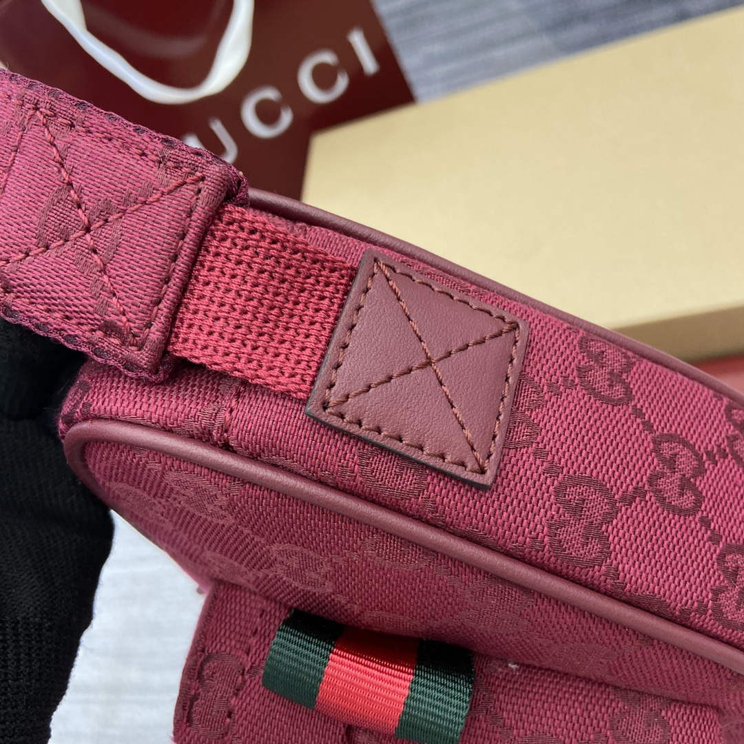 Gucci 802096 Small GG Crossbody Bag Red - Default Title - View 10