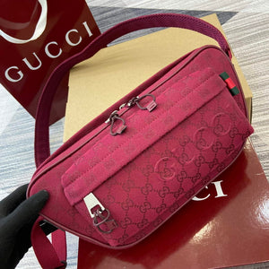 Gucci 802096 Small GG Crossbody Bag Red - Default Title - View 4
