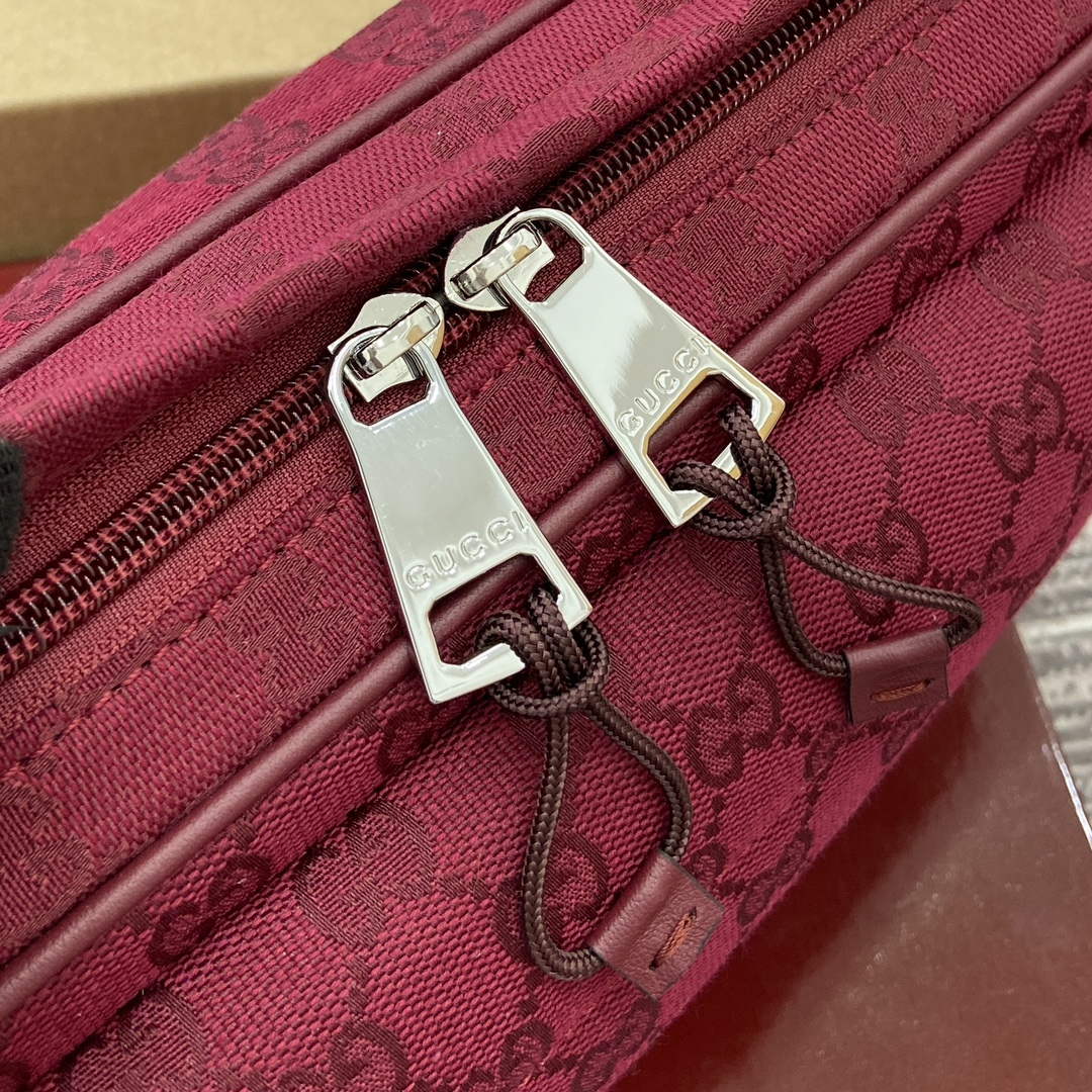 Gucci 802096 Small GG Crossbody Bag Red - Default Title - View 6