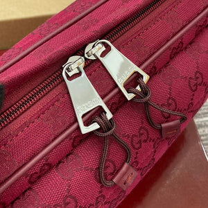 Gucci 802096 Small GG Crossbody Bag Red - Default Title - View 6