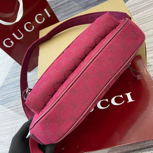 Gucci 802096 Small GG Crossbody Bag Red - Default Title - View 7