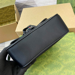 Gucci 802100 Mini GG Crossbody Bag Black - Default Title - View 4