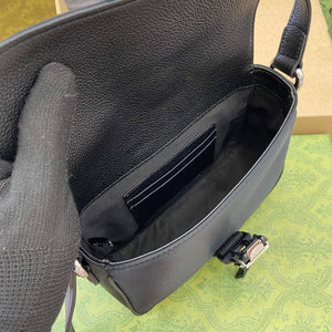 Gucci 802100 Mini GG Crossbody Bag Black - Default Title - View 6