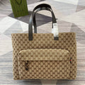 Gucci 802166 Large GG Tote Bag Brown - Default Title - View 1