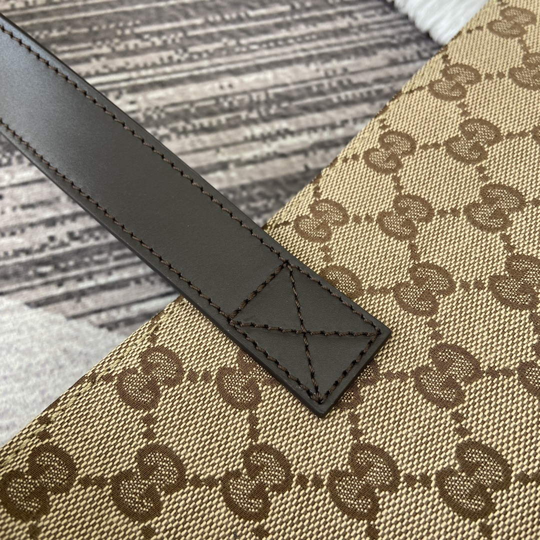 Gucci 802166 Large GG Tote Bag Brown