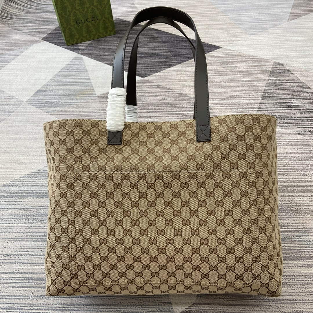 Gucci 802166 Large GG Tote Bag Brown - Default Title - View 2