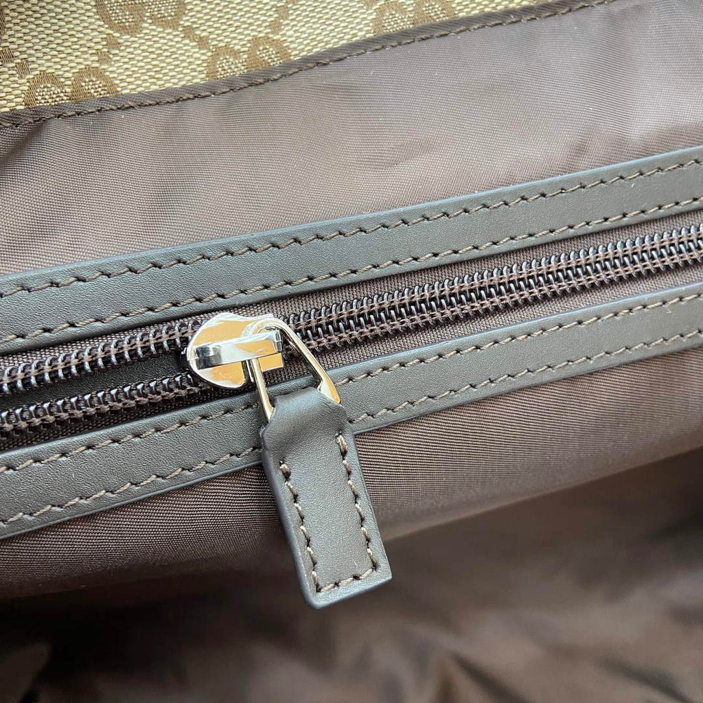 Gucci 802166 Large GG Tote Bag Brown