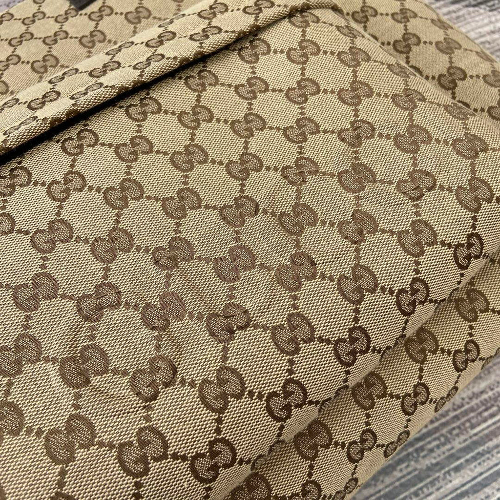 Gucci 802166 Large GG Tote Bag Brown