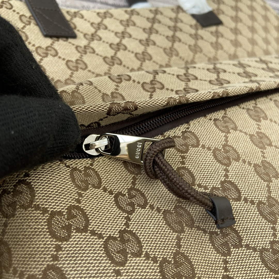 Gucci 802166 Large GG Tote Bag Brown