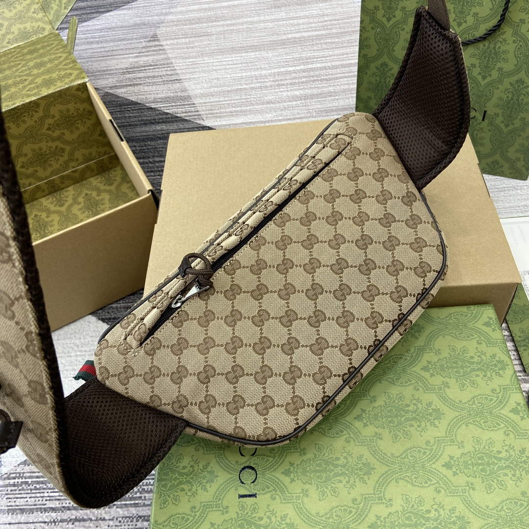 Gucci 804262 Small GG Belt Bag Brown