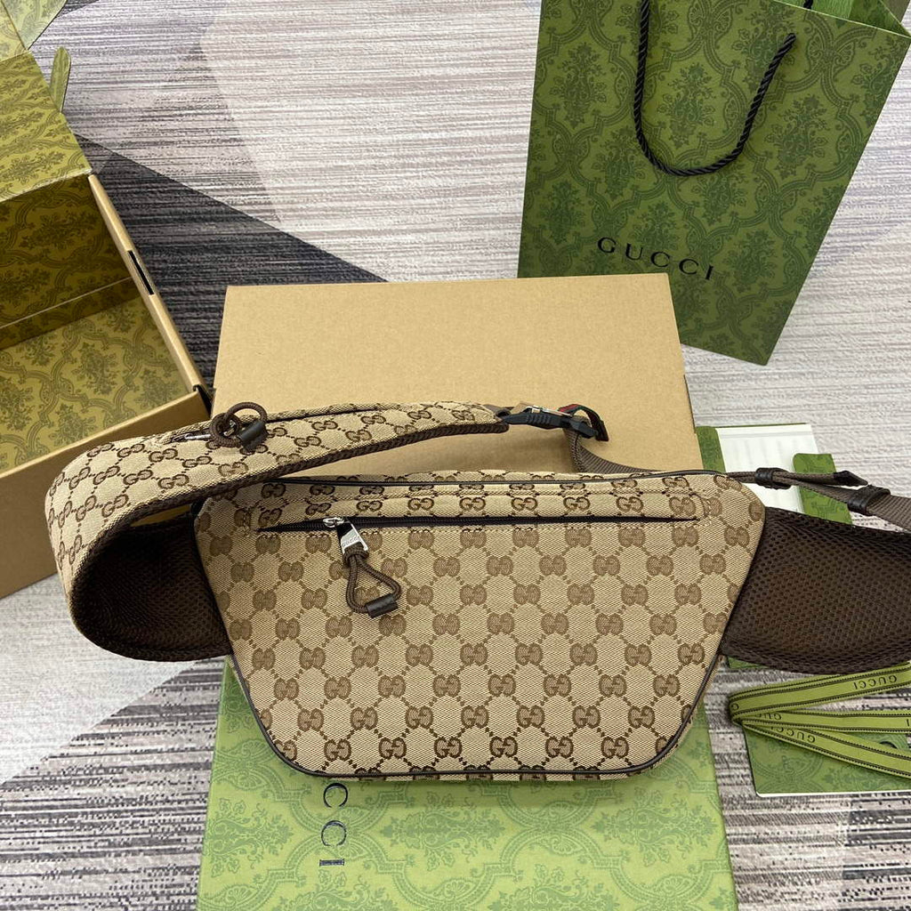 Gucci 804262 Small GG Belt Bag Brown
