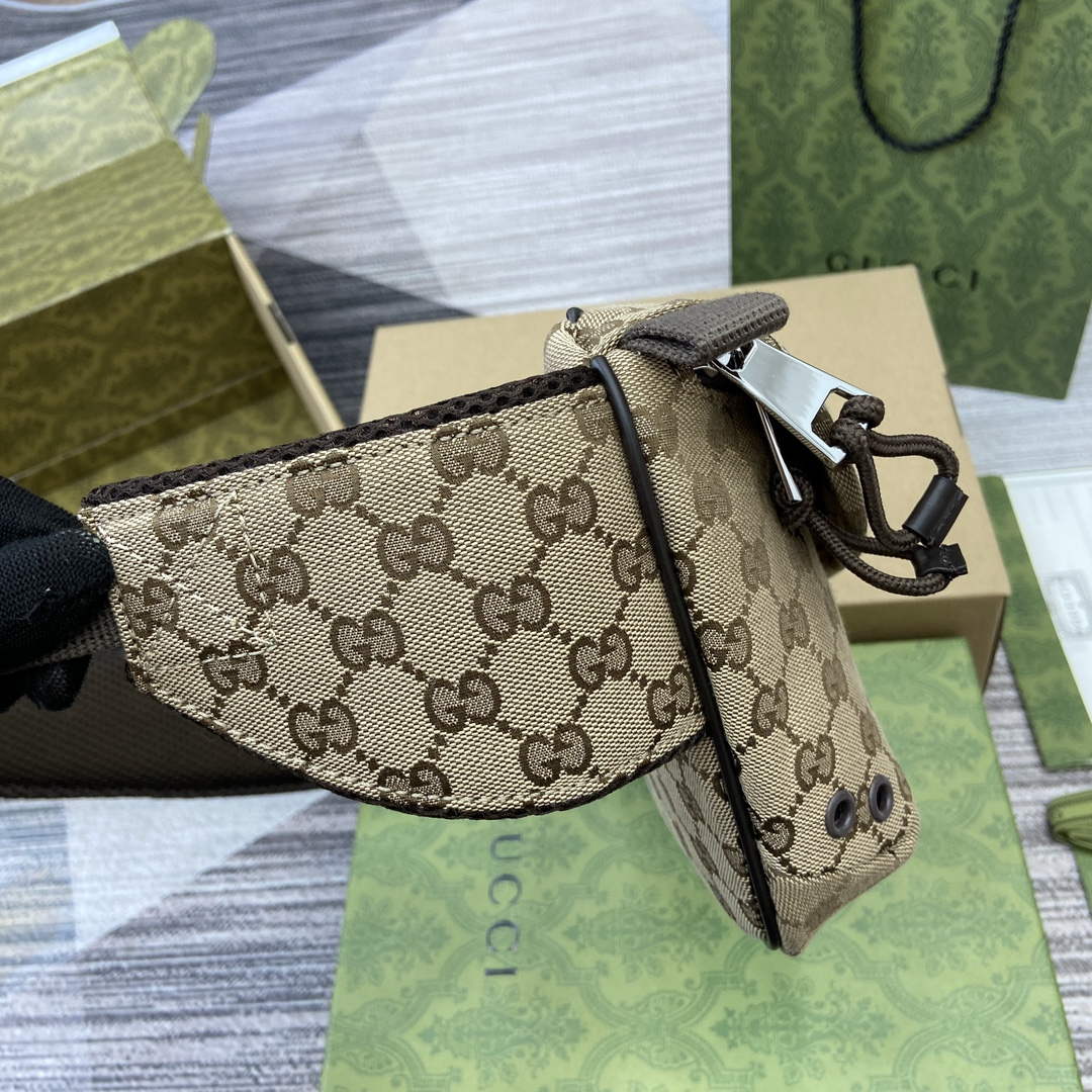 Gucci 804262 Small GG Belt Bag Brown - Default Title - View 3